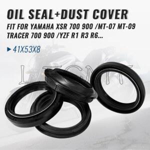 오토바이 프론트 포크 41x53x8 41 53 오일 더스트 커버 Yamaha XSR700 XSR900 MT 07 09 TRACER 700 900 YZF R1 R3 R6 FJ 1200 XVS650