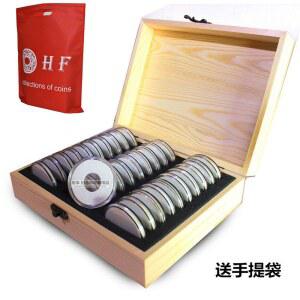 30p 나무보관케이스 코인캡슐 349 동전수집