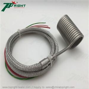 단면 3x3mm Dia.16 x 70mm 전기 핫 러너 히터 코일 가열 요소 220v 500-600w