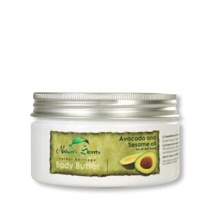 nature's secrets herbal heritage 바디 버터 세서미 오일, 200ml 모든 타입용, 및 피부 아보카도