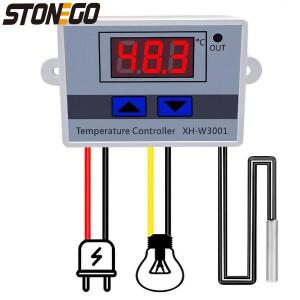STONEGO 1PC 마이크로컴퓨터 디지털 온도 컨트롤러 디스플레이 조절기 제어 스위치