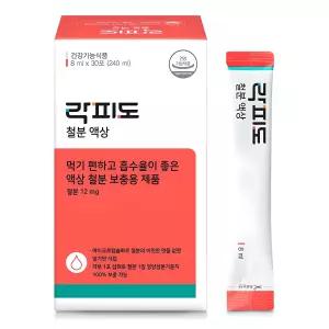 락피도 정품 철분 액상 30포 240ml 1개 선물 다과 스승의 날 어버이 티백 가정의 달