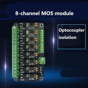 8채널 MOSFET 모듈 마이크로컨트롤러 PLC 증폭 전계 효과 드라이브 튜브 옵토커플러 절연 M 제어 조명 스위