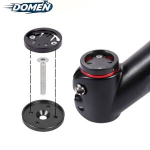 DOMEN 자전거 컴퓨터 홀더 가민 호환 브라이튼 캣아이 속도계 마운트 스템 탑 캡 스톱워치 브래킷 액세서리