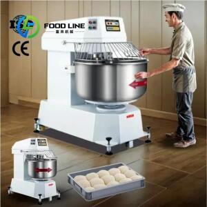 맞춤형 산업용 빵 제빵기 25kg 50kg 100kg 150 RPM 110V 20kg 스파이럴 도우 믹서 제조기 반죽기 밀가루 혼