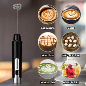 saengQ 우유 Frother 핸드 헬드 거품기 커피 메이커 계란 비터 카푸치노 교반기 미니 휴대용 블렌더 주방