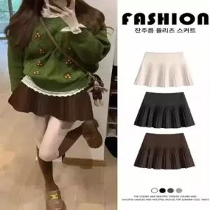 여사친 치마 모직 봄 추동 슬림핏 정장 프렌치풍 핀턱 A라인 admr3
