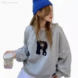 캐주얼 맨투맨 티셔츠 루즈핏 라운드넥 그레이맨투맨