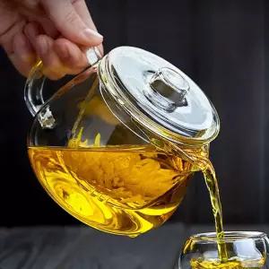 차포트 티폿 전기포트 티팟 차담 내열 유리 850ml