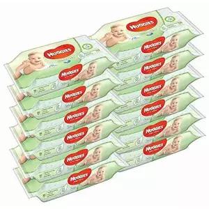 Huggies 아기 물티슈 내추럴 케어, 알로에 베라 함유, 56개, 12팩, 총 672장