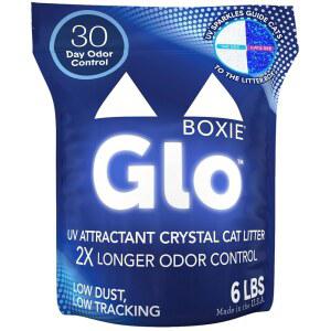 BOXIE GLO 30일 제어 자연 고양이 6파운드 비응집 크리스탈 배설물 악취 명소