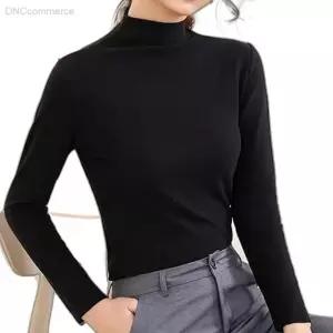 벨벳 반목 티셔츠 터틀넥 여자 이너 폴라티 오피스룩이너 기모반목티