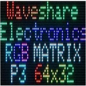 RGB 풀 컬러 LED 매트릭스 패널 디스플레이 라즈베리 파이 피코 ESP32 아두이 등용 64×32 픽셀 밝기 조절