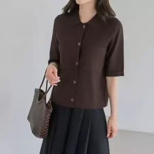 [마담4060]엄마옷 마담4060 [모던베이직] 클린모던포켓가디건 여성 가디건 -RCA2605008-..