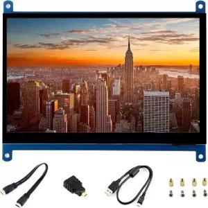웨이브쉐어 7인치 HDMI LCD IPS 정전식 터치스크린 024×600 디스플레이 모니터 라즈베리 파이 제로