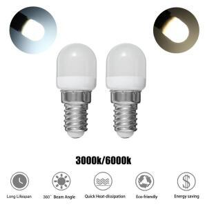E14 2W AC220 미니 LED 전구, 내구성 있는 에너지 절약 전구, 흰색 따뜻한 흰색 표시기 램프, 실내 냉장고