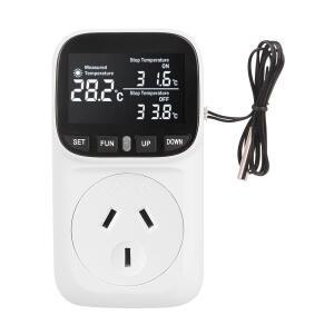 240V 10A 온도 컨트롤러 소켓 디지털 디스플레이 스마트 온도 조절기 어항 터치 스크린 사전 설정 타이머