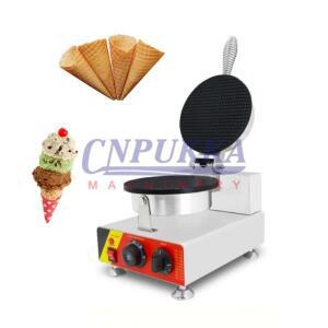 상업용 21CM 와플 콘 메이커 기계 110V 220V 스테인레스 스틸 전기 아이스크림 콘 와플 메이커 기계 만들기
