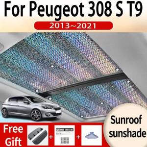 푸조 308 S T9 2013 ~ MK2 자동차 선 루프 차양 파노라마 앞 유리 자외선 방지 액세서리