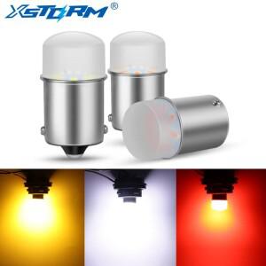 1Pc P21W 5W LED 전구 1156 BA15S Led 자동차 신호 램프 R10W DRL 주간 러닝 라이트 12V 옐로우 레드