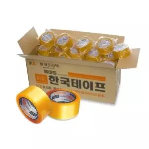 국산 경포장 투명 OPP 박스테이프 1박스 40M 50개