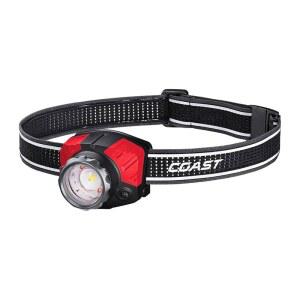 COAST FL85R 1000 루멘 배터리 포커스 LED 내장 트라이 레드 램프 그린 충전식 컬러 화이트
