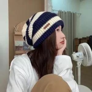 [하프클럽/셀러허브_아웃도어]여자 4컬러 굵은 스티치 포인트 모던 비니