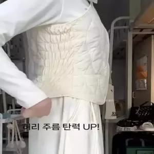ROTA 여친 이너 민소매 조끼 패딩조끼 숏 도톰한 나시 기모 젠1