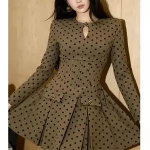 여사친 원피스 스커트 봄 허리 러블리 천금계 예쁜 도트 프렌치룩 꼬임 부잣집 너무 SPO마켓1