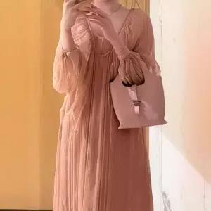 여사친 원피스 가을 유니크하고 쉬폰 이쁜 예쁜 빅스커트 프렌치핑크 SPO마켓3