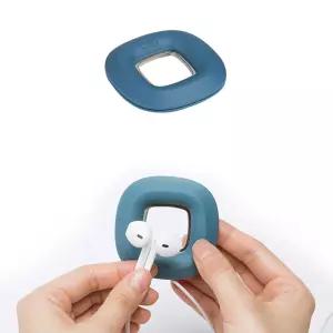 이어폰 줄정리 감개 홀더 6.4x6.4cm 1개 민트 선정리 충전기 마우스