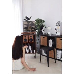 LP 수납장 원목 레코드판 보관함 레코드 정리함 턴테이블 선반
