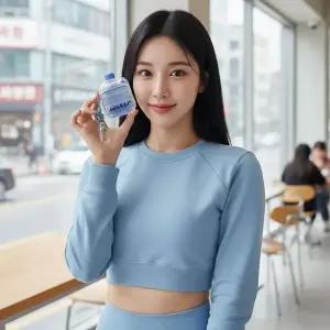 [하프클럽/알티피아]에어팟프로3 투명 워터보틀 미니 에어팟 키링 케이스