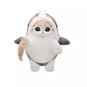 모후샌드 상어 코스튬 봉제인형 25cm_크림냥 캐릭터 귀여운 애착 장난감 놀이 장식 어린이날선물 고양이