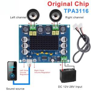 TPA3116 D2 XH-M543 DC 12V 24V 120Wx2 듀얼 채널 디지털 파워 오디오 앰프 보드 X2
