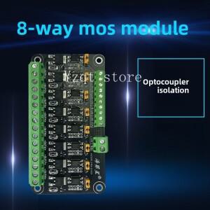 8채널 MOSFET 모듈 마이크로 컨트롤러 PLC 증폭기 전계 효과 드라이브 튜브 광 커플러 절연 M 제어 LED 스