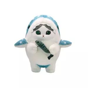 모후샌드 상어 코스튬 봉제인형 25cm_블루바이냥 캐릭터 귀여운 애착 장난감 놀이 장식 어린이날선물 고양