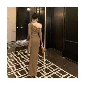 여성 미리준비 가을 원피스 프렌치 생일 작은 드레스 망사 롱 스커트 힙업 OOTD3