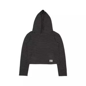 더콜디스트모먼트 TCM stripe crop hoodie charcoal 9928551