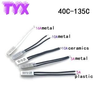 용접 기계 온도 스위치 과열 보호기 조절기 KSD9700 40C-240C 45C 섭씨 5 개