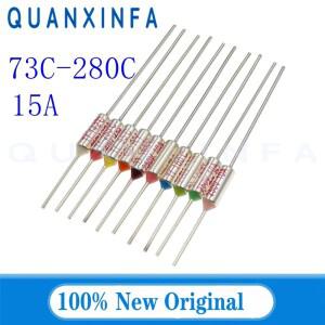 100PCS TF 열 퓨즈 RY 15A 250V 온도 제어 조절기 Switch73C85100C 105C 227C 280 ℃