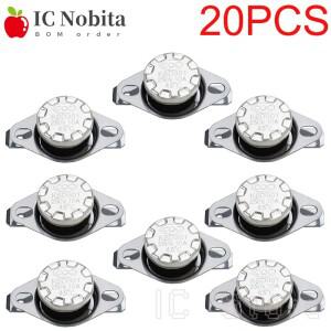 20PCS 10A 250V KSD301 정상 폐쇄 NC 온도 스위치 조절기 40 45 55 60 65 75 85 90 100 110 120 135 150