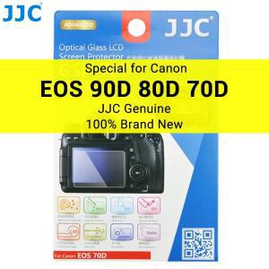 Canon EOS 90D 70 강화 유리 2.5D 라운드 에지 LCD 스크린 커버 액세서리 용 JJC 카메라 보호기 안티