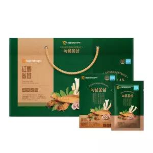 대웅생명과학 녹용홍삼 70mlX30포 1세트/선물세트 /국산 생녹용추출액6년근홍삼당귀천궁 함유