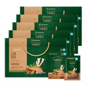 대웅생명과학 녹용홍삼 70mlX30포 5세트/선물세트 /국산 생녹용추출액6년근홍삼당귀천궁 함유