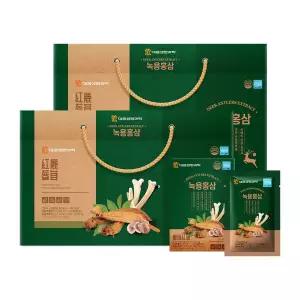대웅생명과학 녹용홍삼 70mlX30포 2세트/선물세트 / 국산 생녹용추출액6년근홍삼당귀천궁 함유