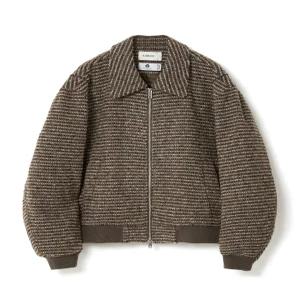 키뮤어 알파카 울 WOOL 2-WAY 바시티 자켓_브라운 39534657