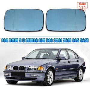 가열 사이드 백미러 유리 히터 김서림 방지 문짝 윙 시트 BMW 호환 E46 1998-2006