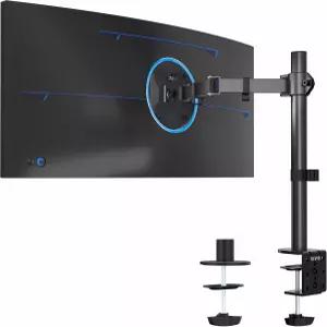 VIVO 싱글 13~38인치 울트라와이드 모니터 암 데스크 마운트 최대 32인치 22파운드 용량의 일반 스크린