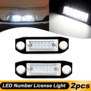볼보 호환 S80 2004- XC90 S40 V60 S60 C70 V50 V70용 CANBUS LED 번호판등 오류 없음